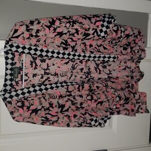 Multi color checkered Kimono